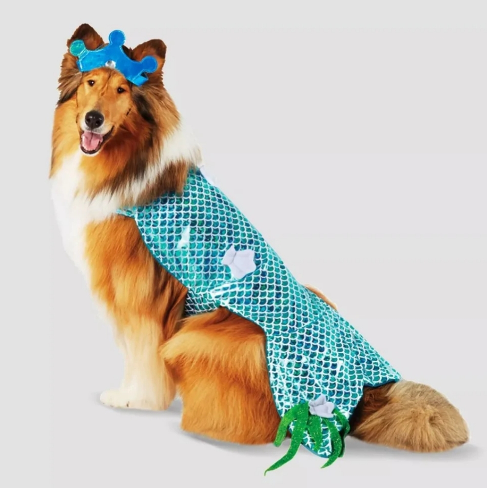Dog MEDIUM Mermaid Halloween Dog Costume Hyde and Eek MEDIUM Up to 50 lbs